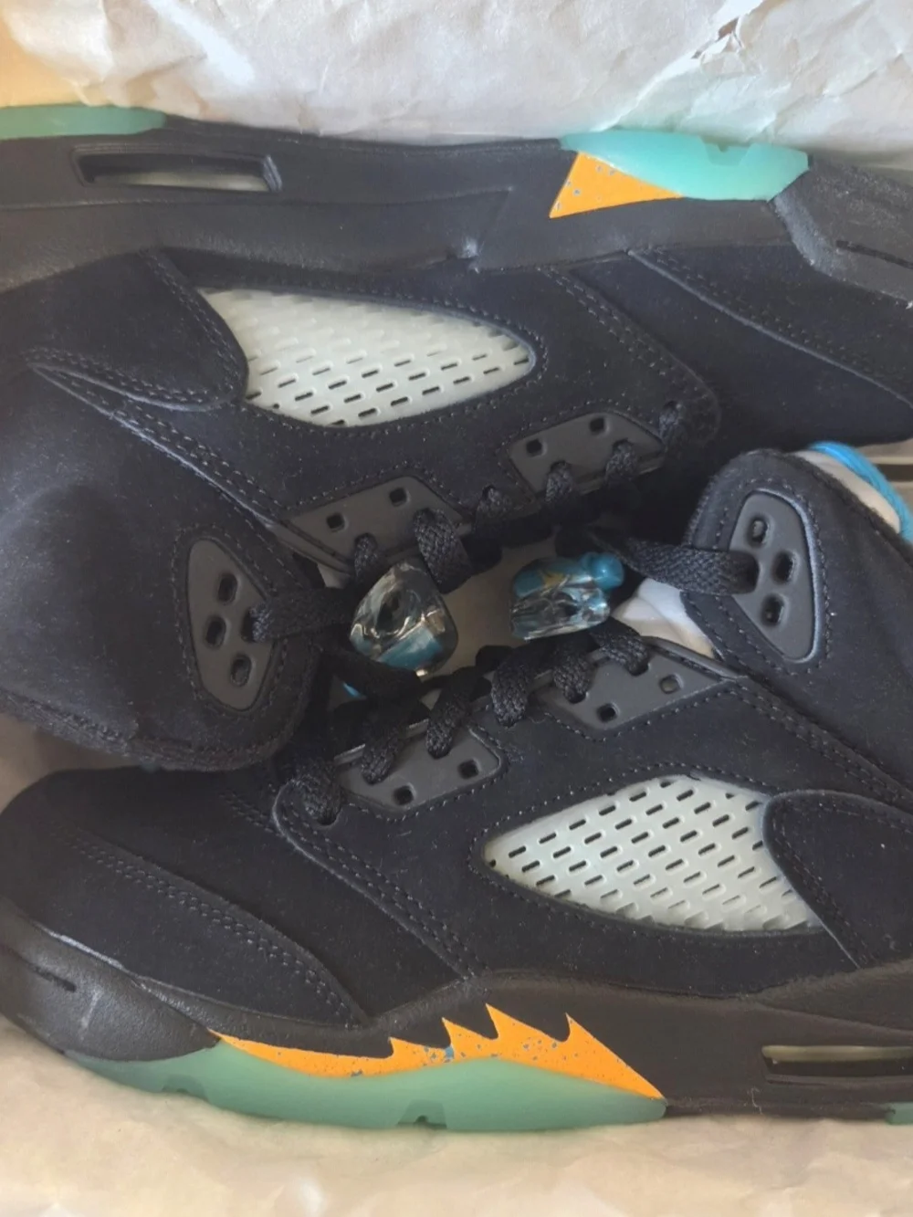 Air Jordan 5 Aquatone Taxi sz 5y